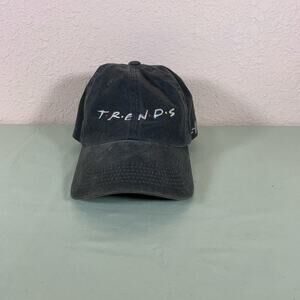 Friends Inspired Hat One Size Fits All Grey White Hat Strap